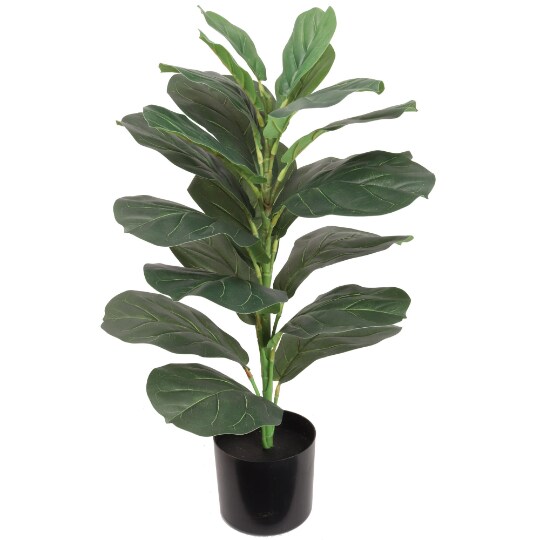 30&#x22; Silk Fiddle Leaf Ficus Tree - Lifelike Artificial Indoor Greenery Decor