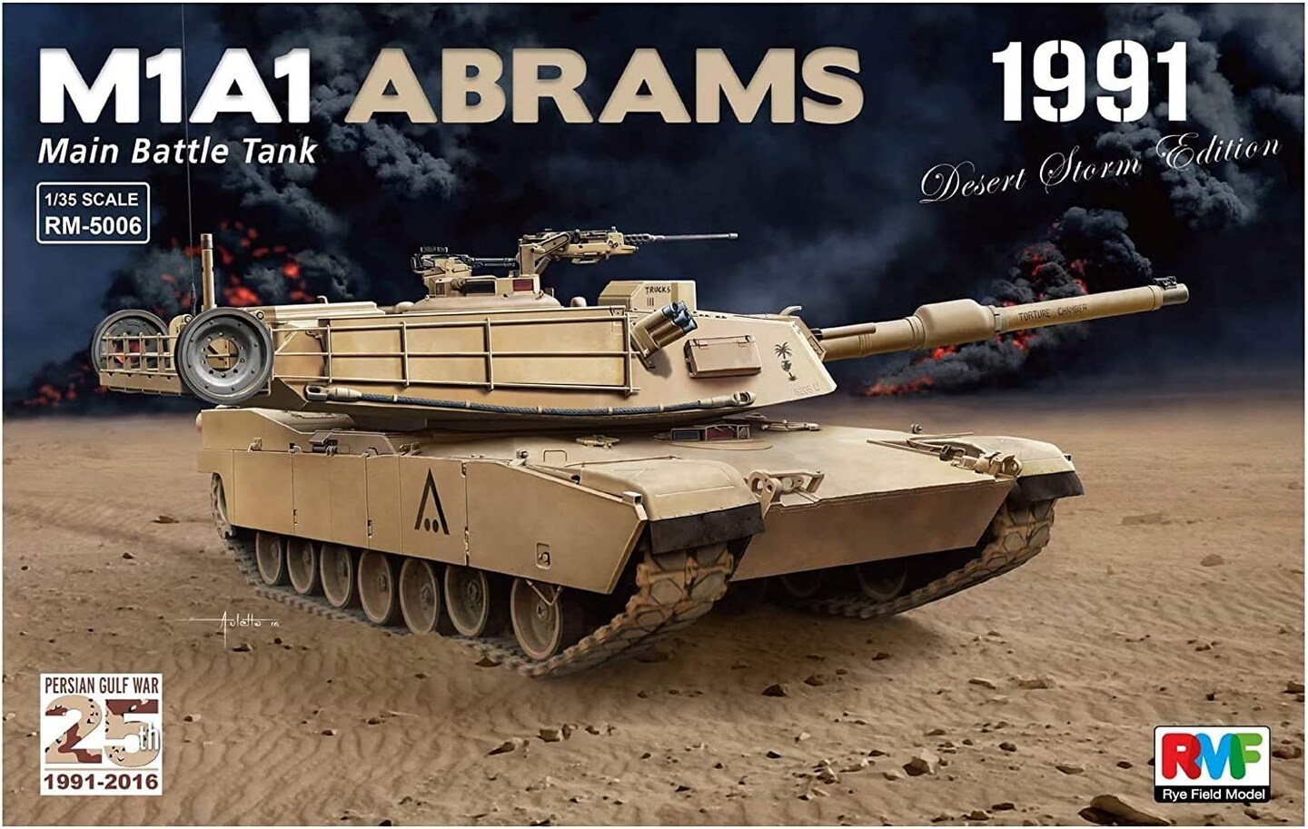 Rye Field Model  1/35 Rye Field Model M1A1 Abrams 1991 Desert Storm Edition Plastic Model