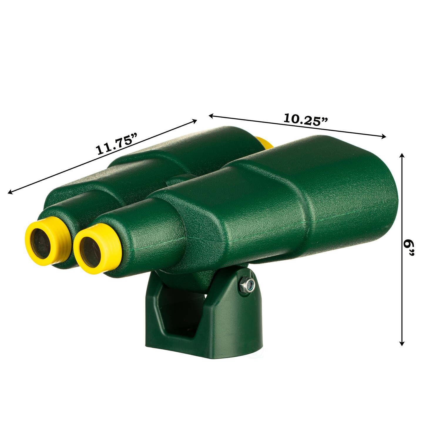 Green and Yellow Plastic Outdoor Gym Playground Pirate Ship Double Telescope, Kids Treehouse Toy Accessories Binocular