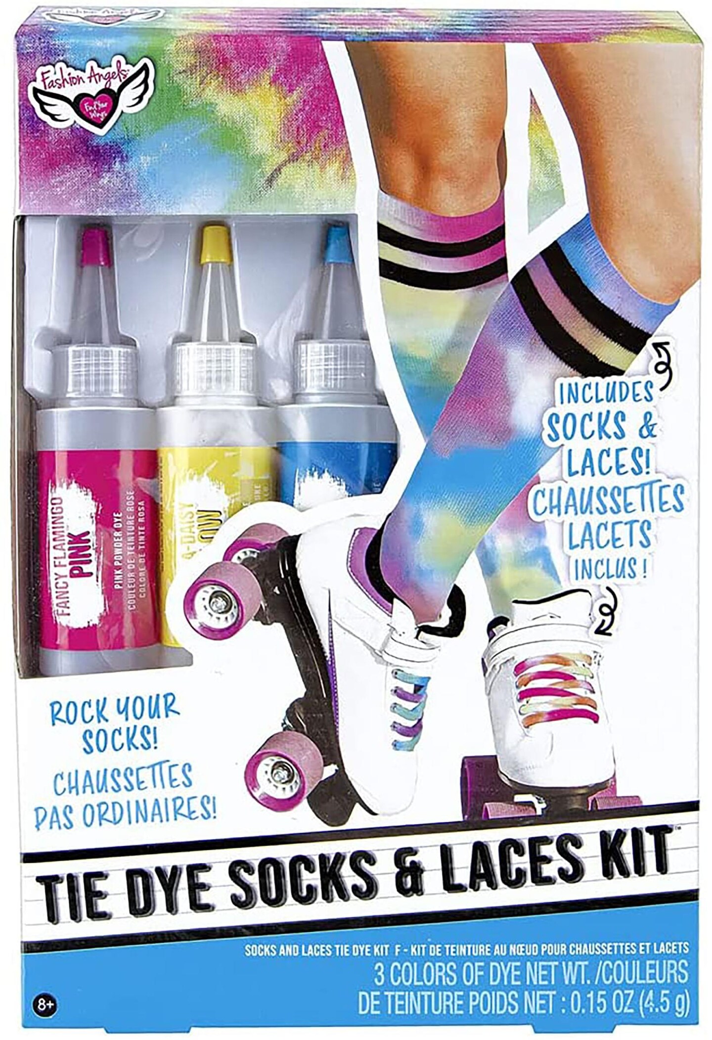 Fashion Angels Tie Dye Socks &#x26; Laces Kit