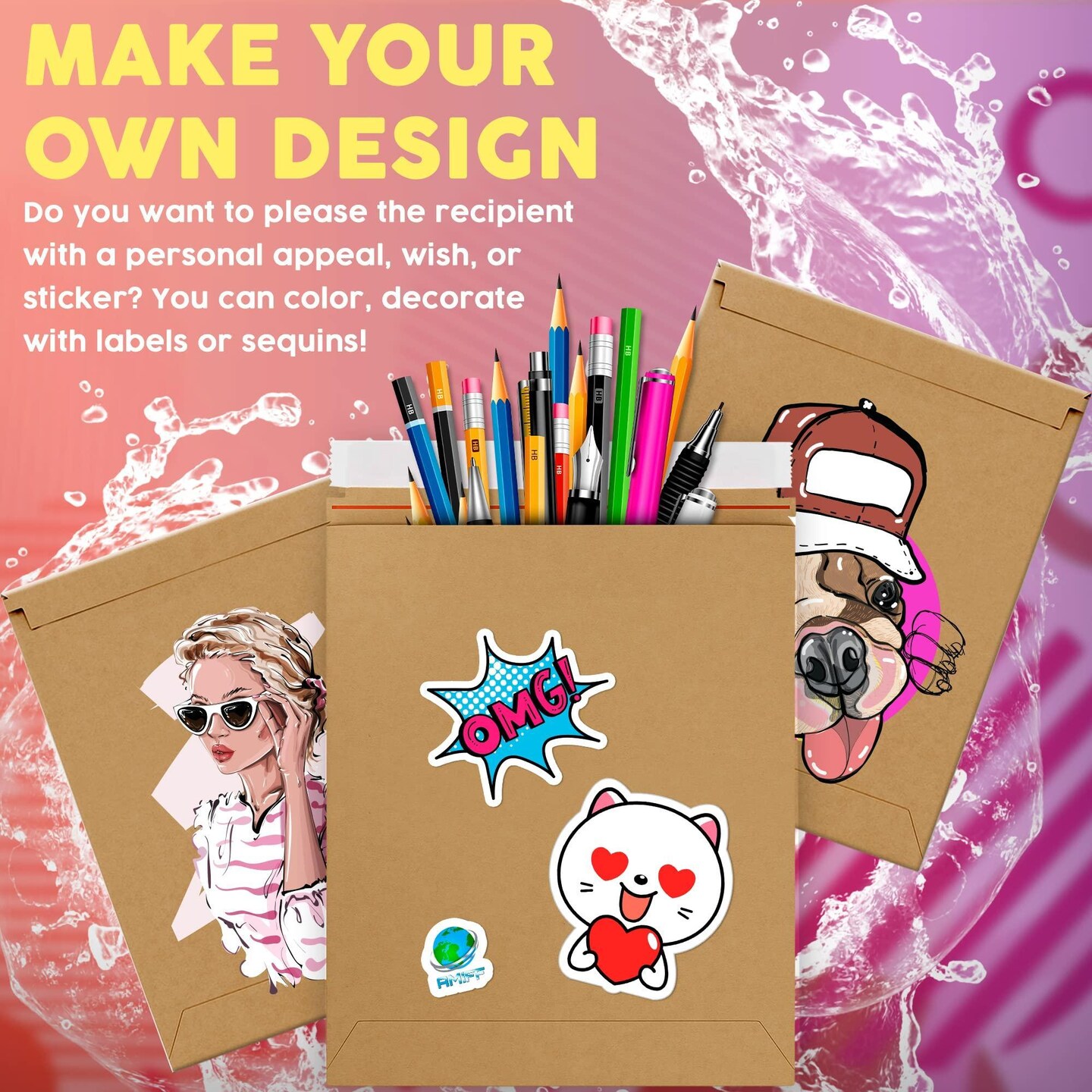 Rigid Mailers 11.75 x 14.5 Kraft Paperboard Mailers 11 3/4 x 14 1/2. Pack of 10 Recycled Mailing Envelopes. Stay Flat Mailers. Self sealing Chipboard Envelopes for Shipping Packaging.