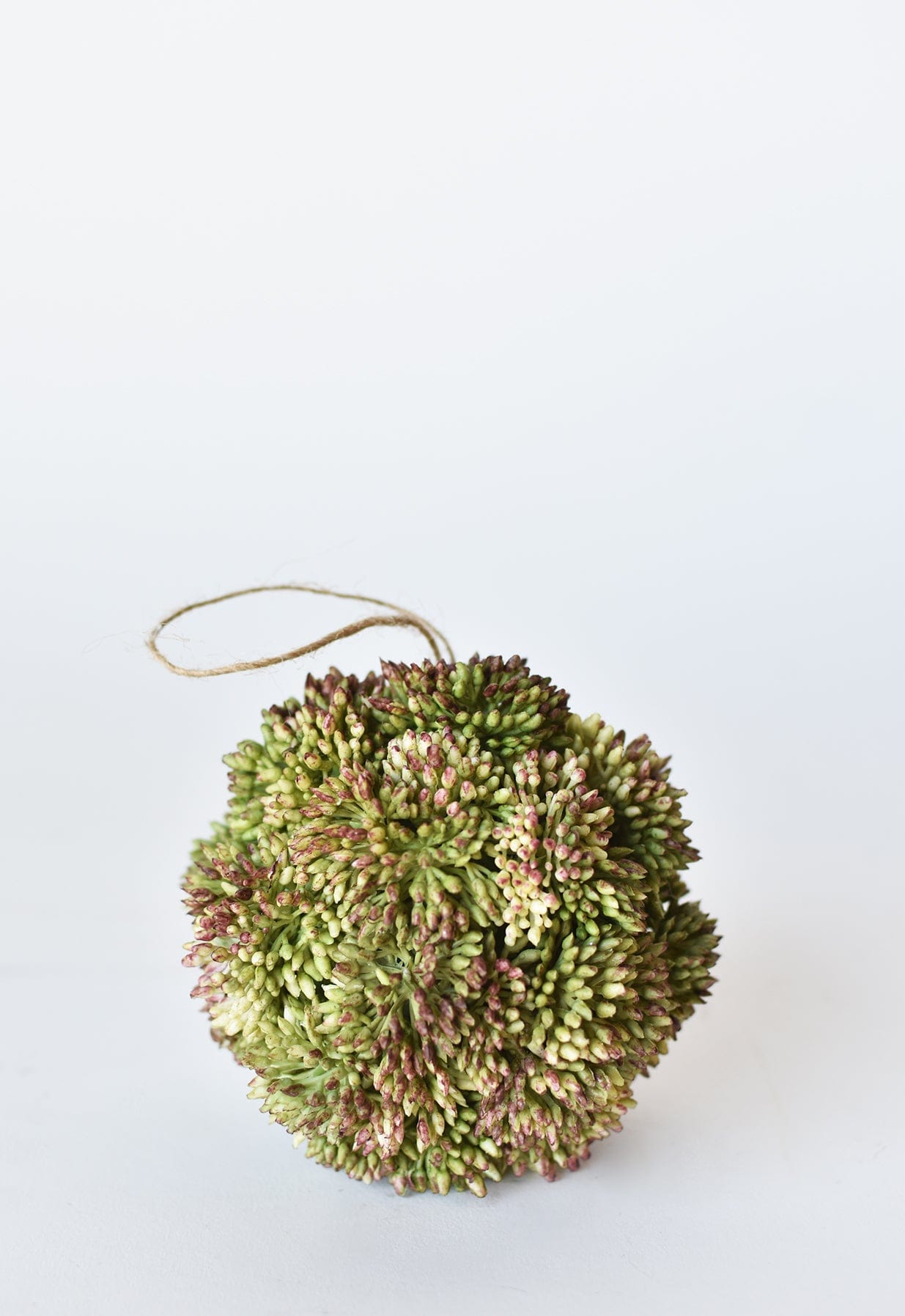 4&#x22; Faux Green Sedum Ball