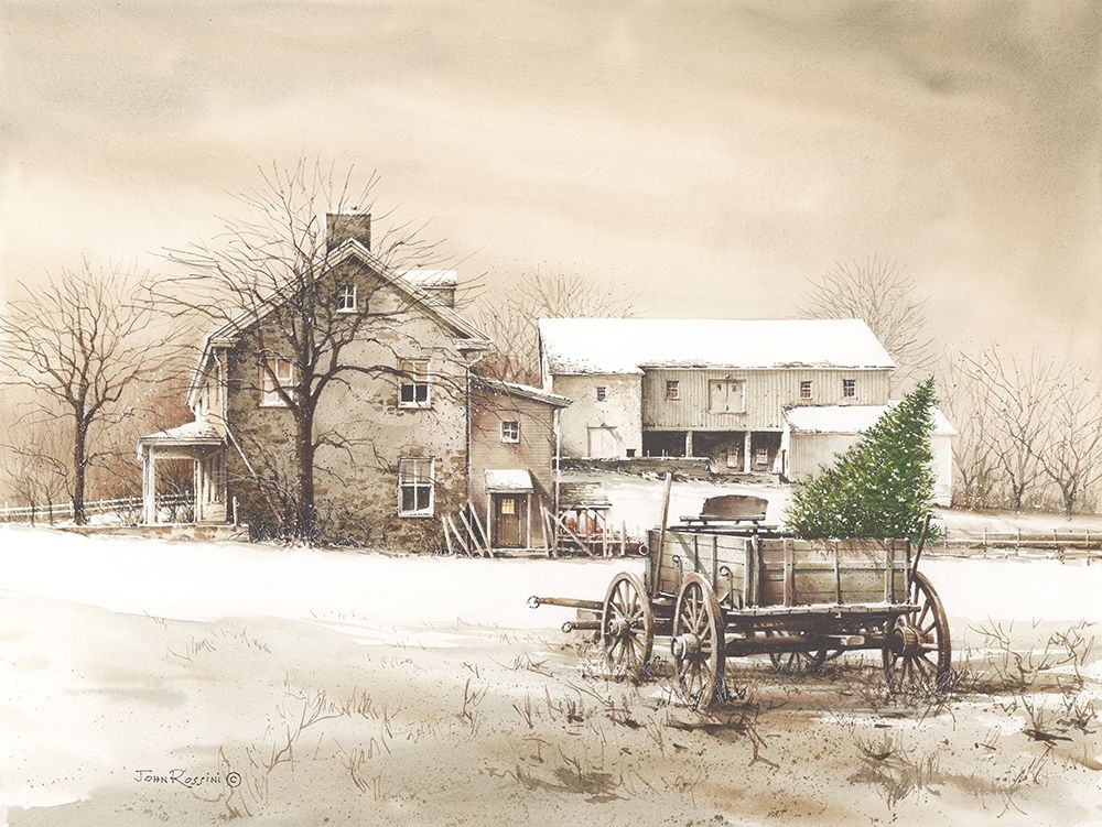Bringing Home the Tree Poster Print by John Rossini - Item # VARPDXJR141