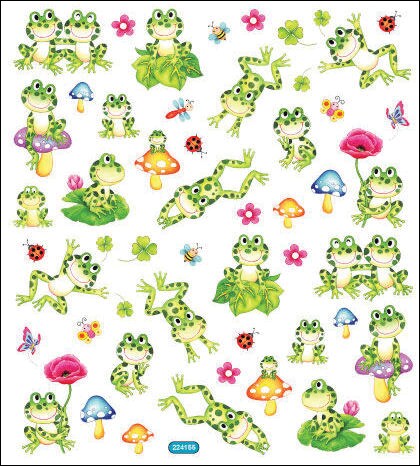 Sticker King Stickers-Spotted Frogs