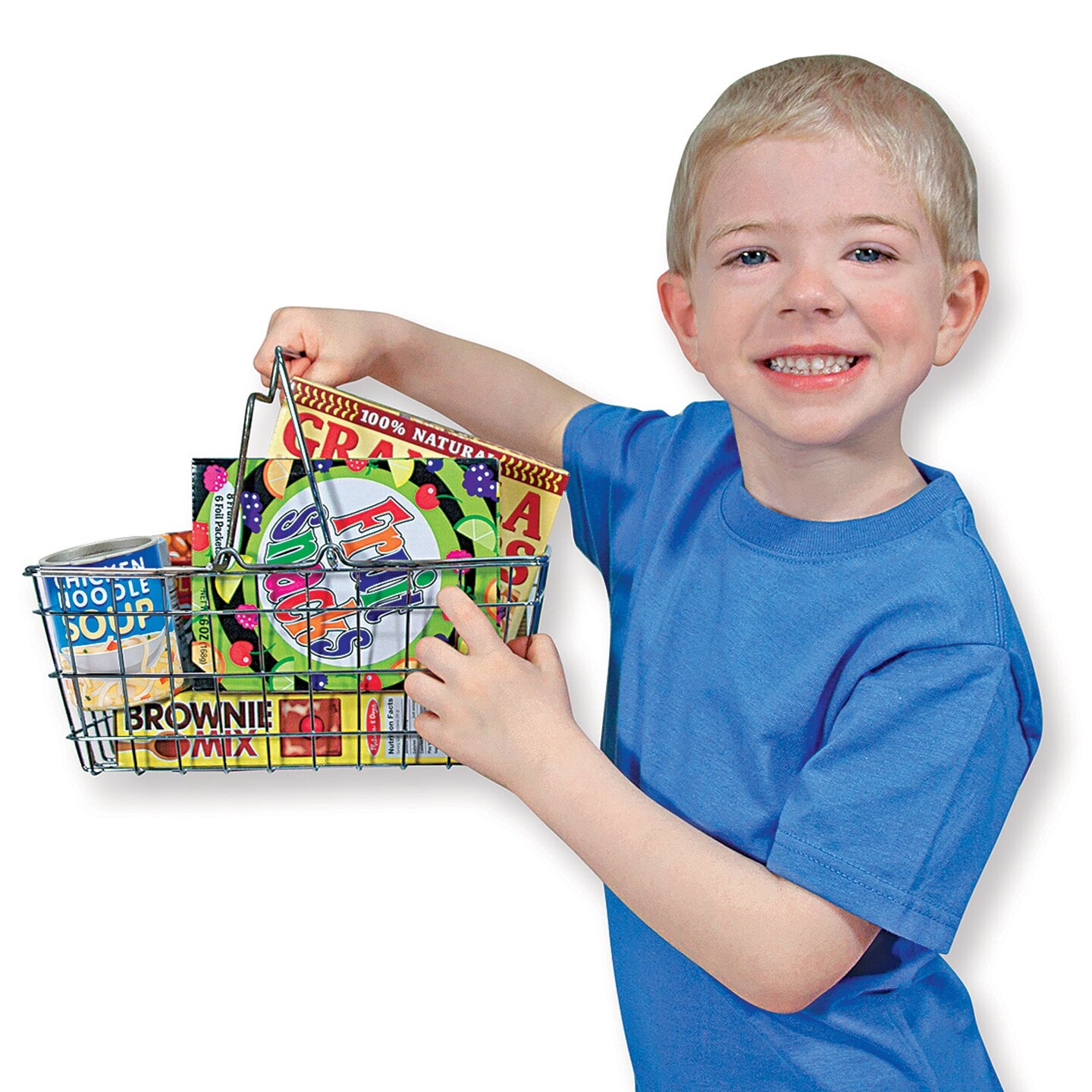 Let&#x27;s Play House! Grocery Basket with Play Food