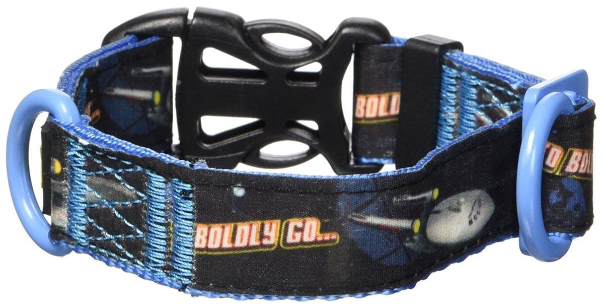 Star Trek &#x22;To Boldly Go&#x22; Dog Collar