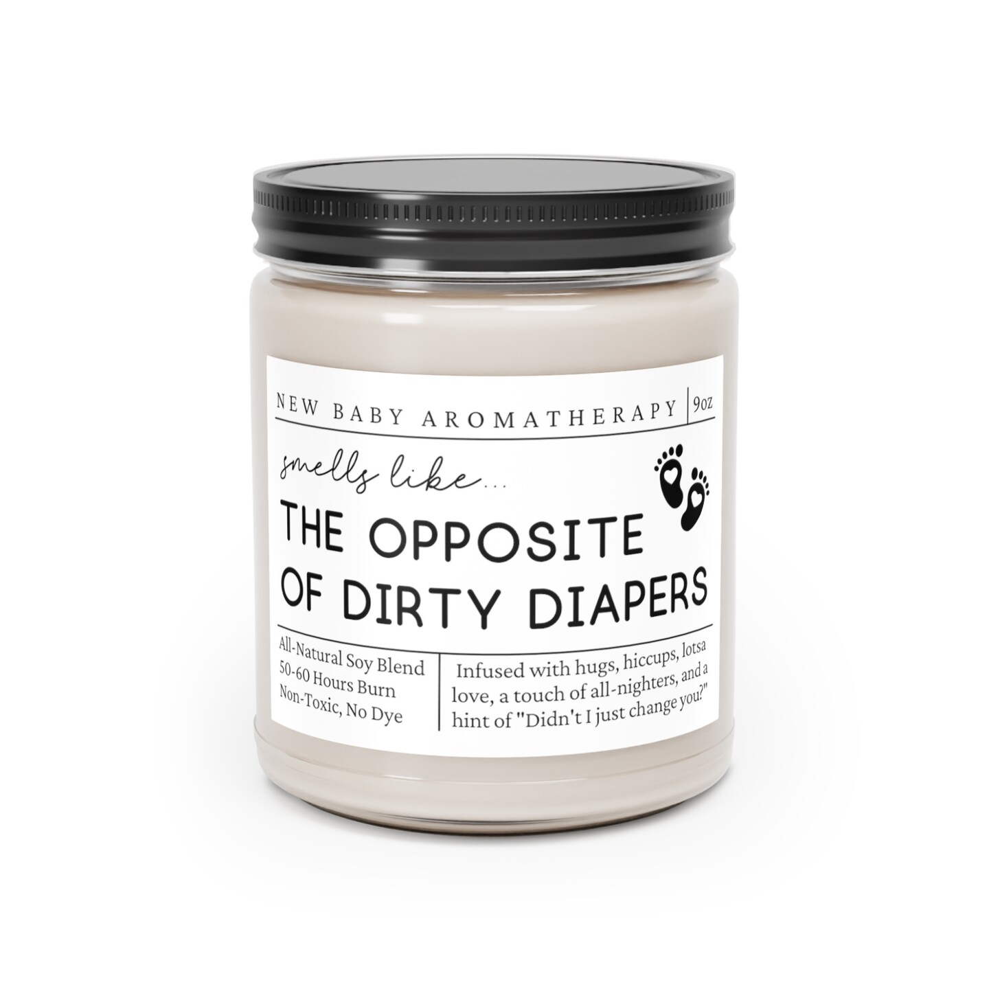 New Baby Candle - Smells Like the Opposite of Dirty Diapers