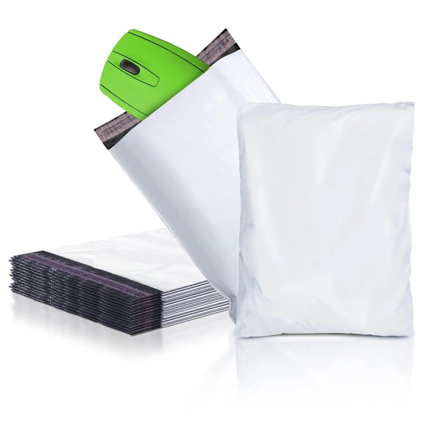 White Poly Mailers 5x7 Inch Size. Pack of 50 SelfSealing 