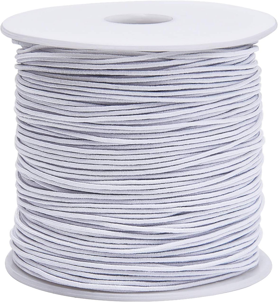 0.8 mm Elastic String Cord Thread Cords for Jewelry Making Bracelets Beading, 109 Yards, White