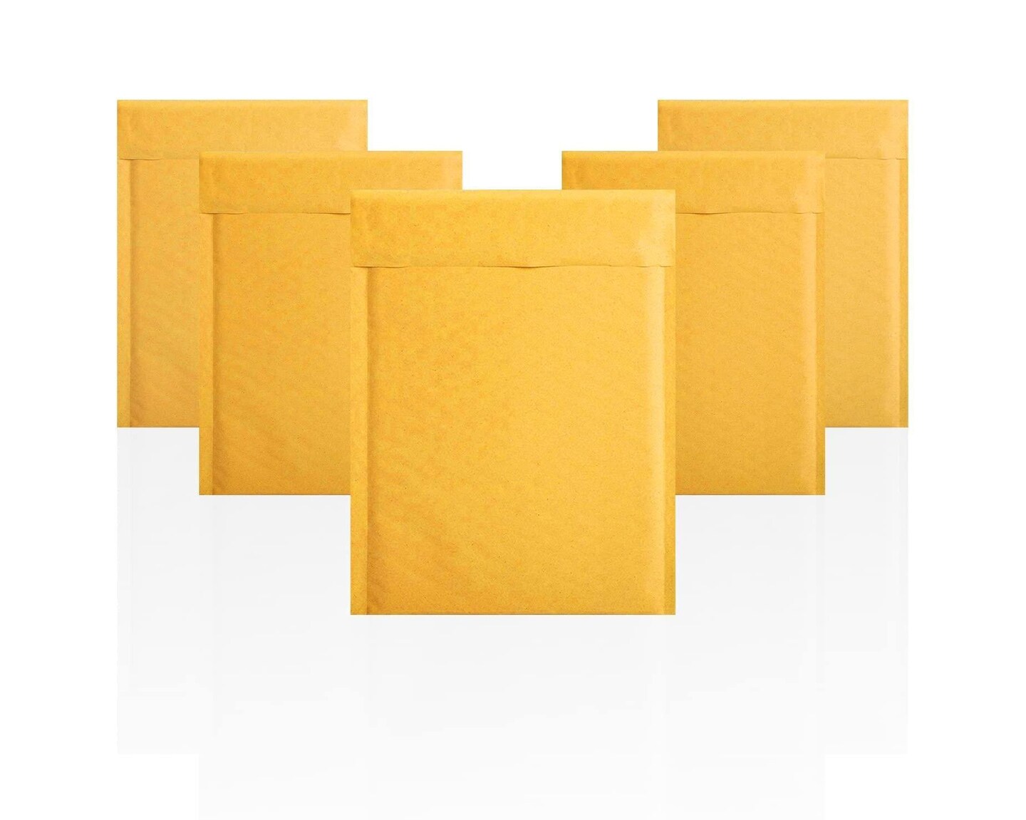 Pack of 10 Yellow Kraft Bubble Mailers 10.5 x 15 Paper Cushion Padded Envelopes 10 1 2 x 15 Shipping Bags with Peel and Seal for Mailing Packing and Packaging Pouch Bags with Cushioning