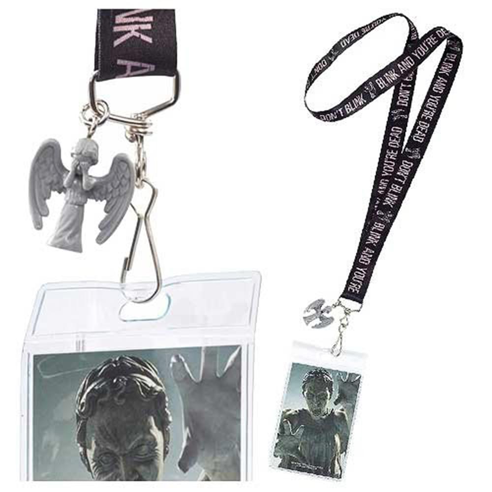 Doctor Who Don&#x27;t Blink with 3D Weeping Angel Lanyard Charm