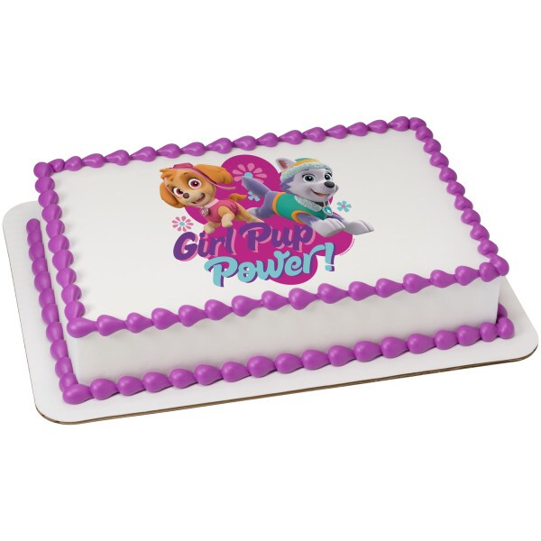 PAW Patrol Girl Pup Power Edible Cake Topper Image - 7.5" Round