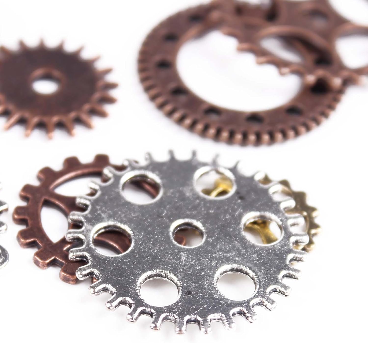100g Di Ingranaggi Steampunk Vintage + 39 Chiavi Decorative: Ciondoli In Metallo Misti Per Creazioni Fai Da Te, Bigiotteria E Scrapbooking