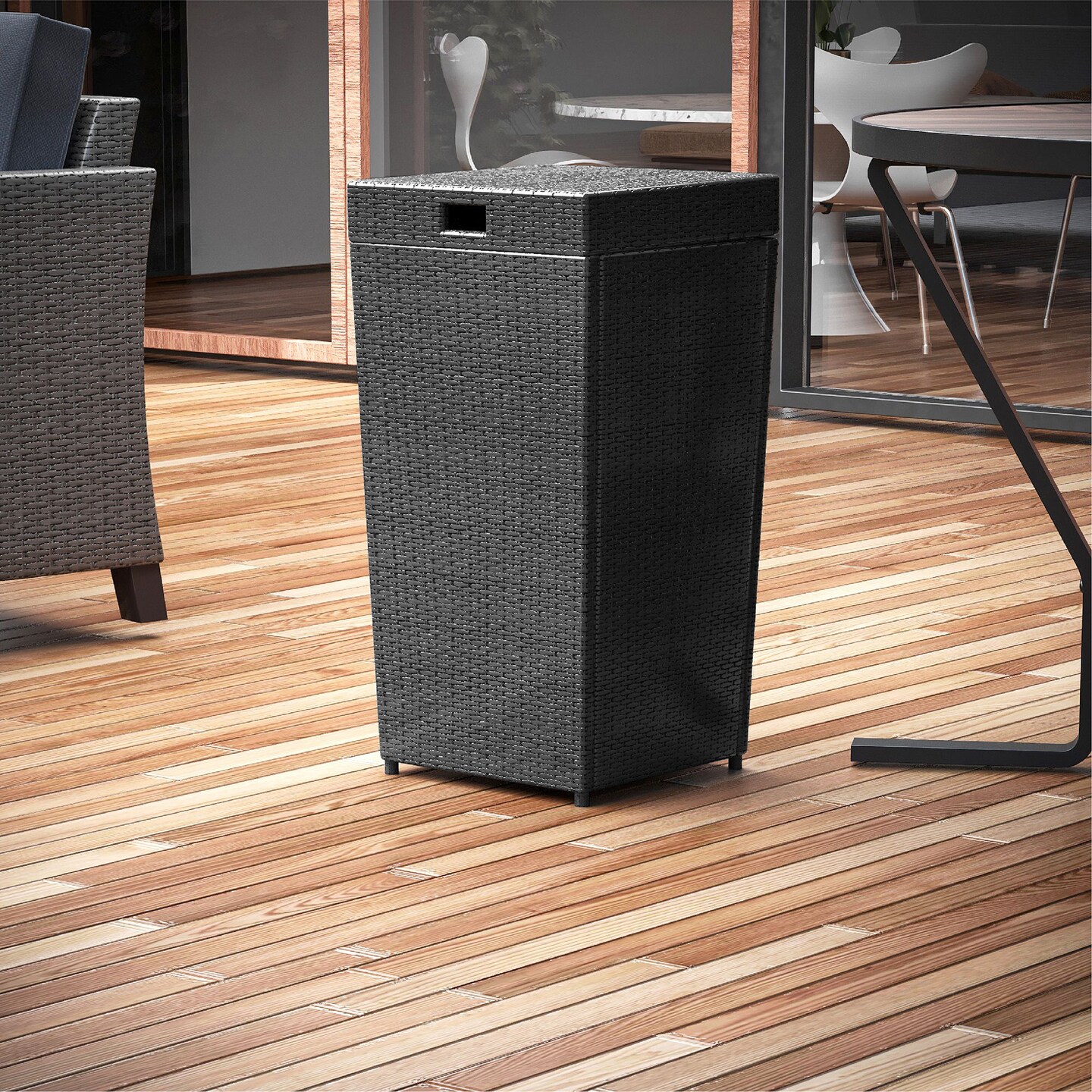 Nestl Wicker Trash Can