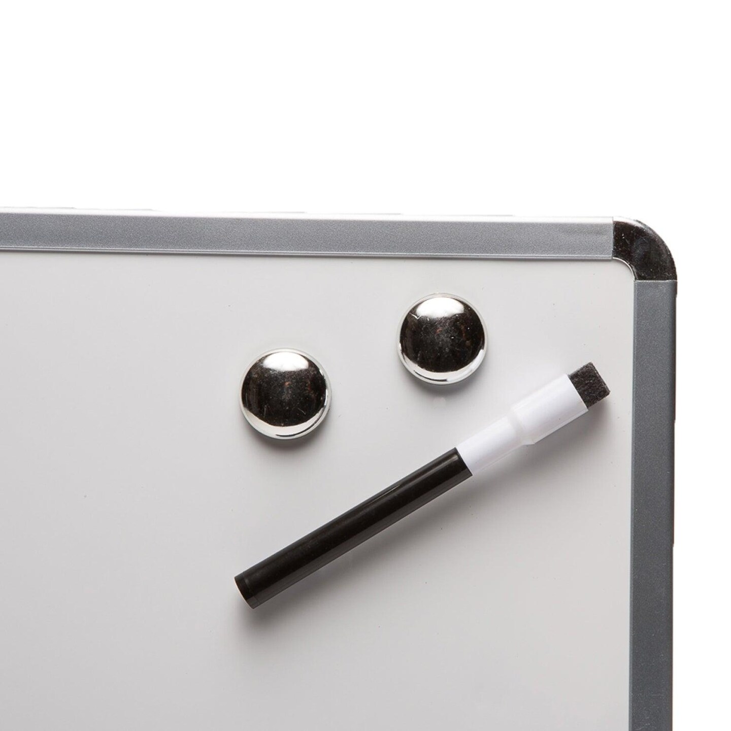 Framed Magnetic Dry Erase Board with Marker &#x26; Magnets, Silver Frame, 11&#x22; x 14&#x22;, Pack of 3