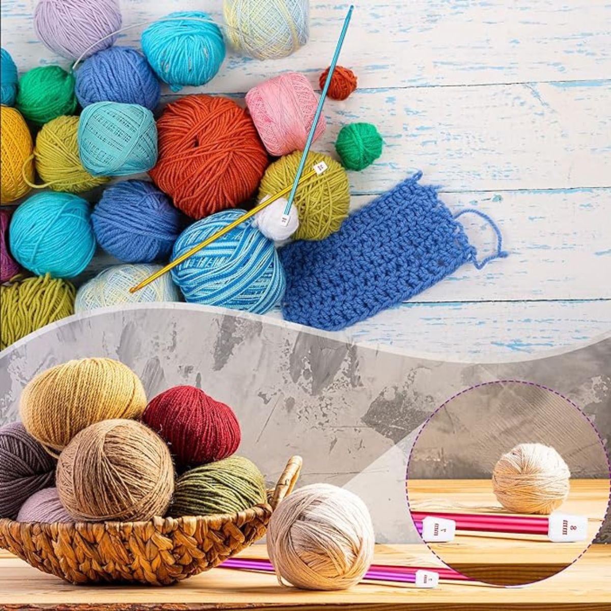 10.6 Inches Multicolor Crochet Hooks Set