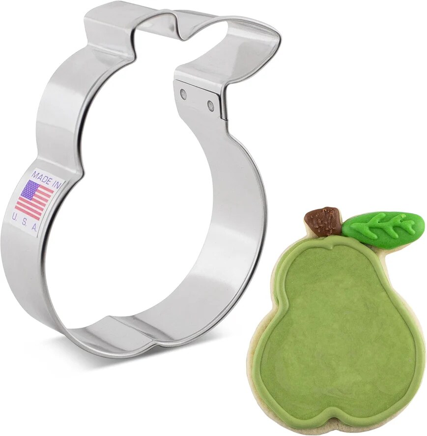 Ann Clark Pear Fruit Cookie Cutter, 3.5&#x22;