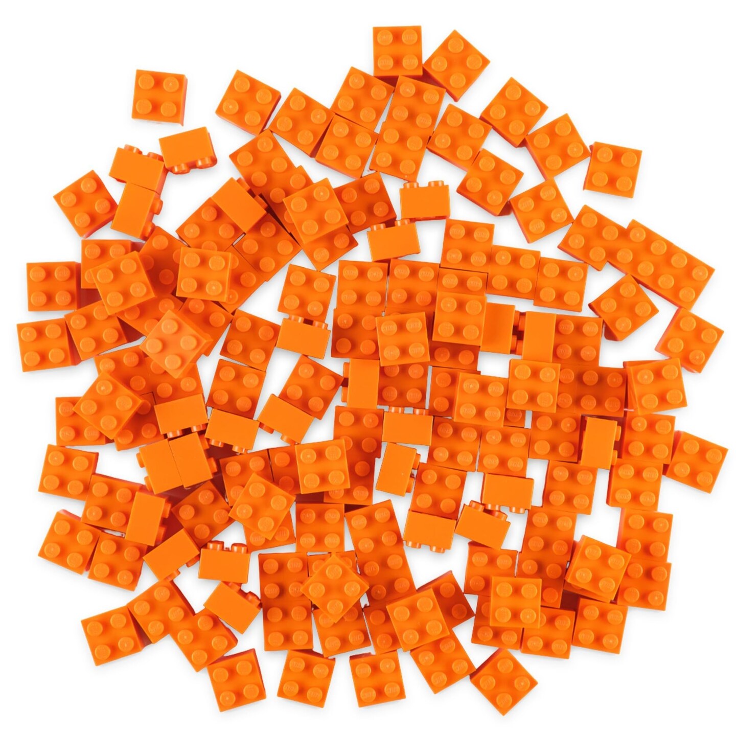 Strictly Briks Classic Bricks Starter Kit, Orange, 144 Pieces, 2x2 ...