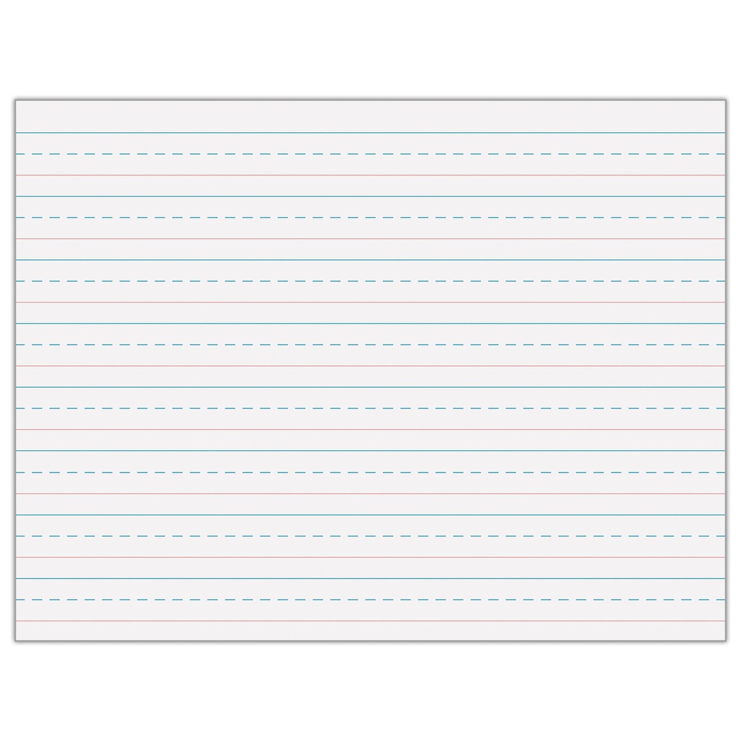 Multi-Program Handwriting Tablet, D&#x27;Nealian/Zaner-Bloser, 5/8&#x22; x 5/16&#x22; x 5/16&#x22; Ruled Long, 10-1/2&#x22; x 8&#x22;, 40 Sheets, Pack of 12