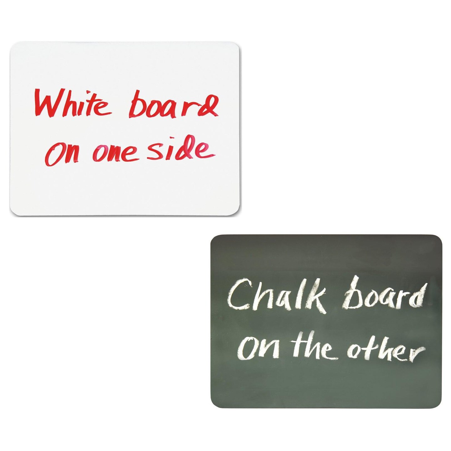 Combo Board, 2-Sided, Chalk/Whiteboard, 9&#x22; x 12&#x22;, 10 Boards