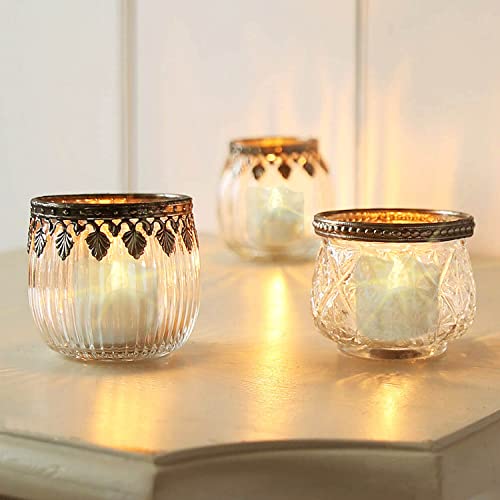 12 Pieces LED Timer Tea Lights Battery Operated, Flameless Flickering Timer Votive Tealight Fake Candle Bulk for Christmas Halloween Decorations