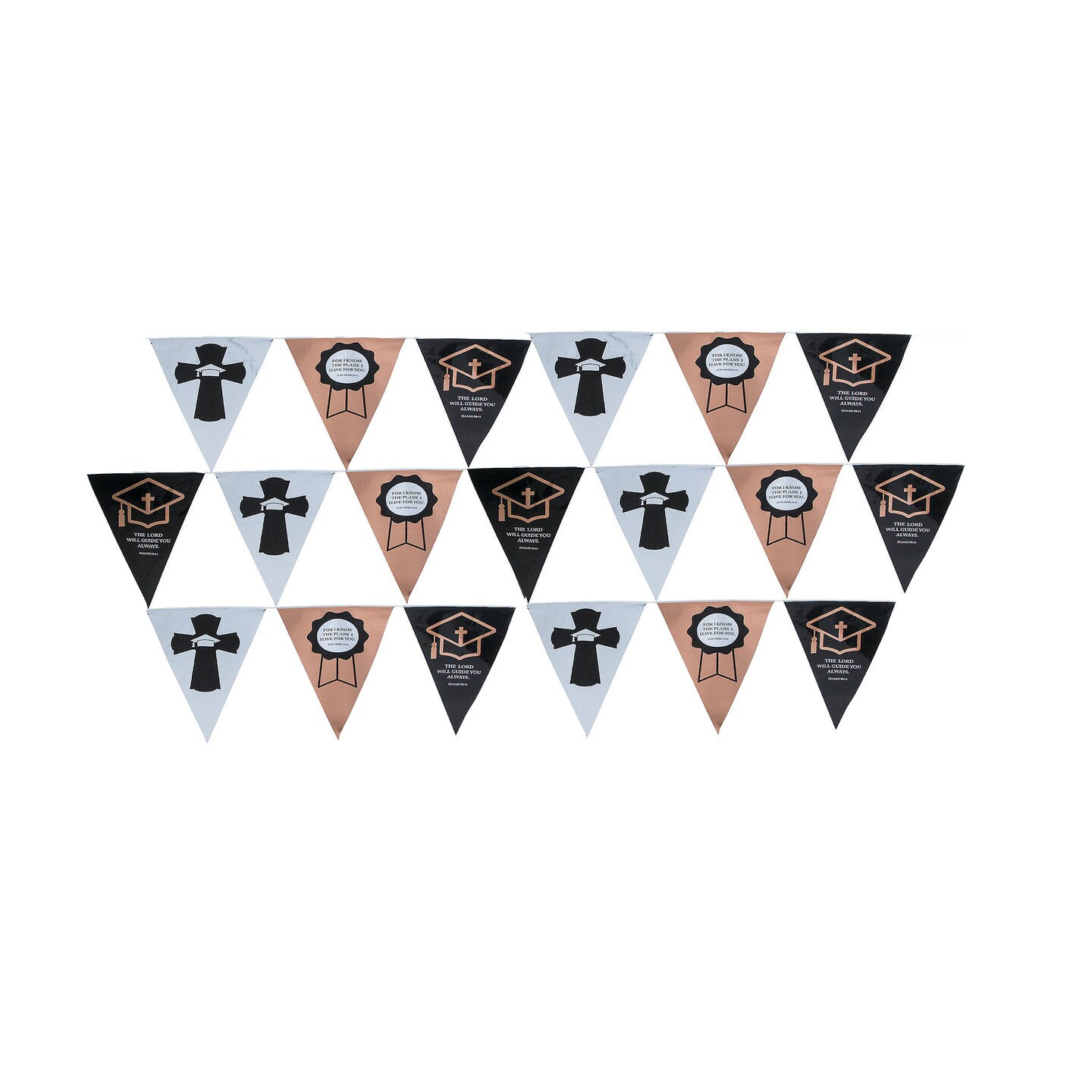 24 Ft. Religious Graduation Ready-to-Hang Plastic Pennant Banner | RAHEEV®
