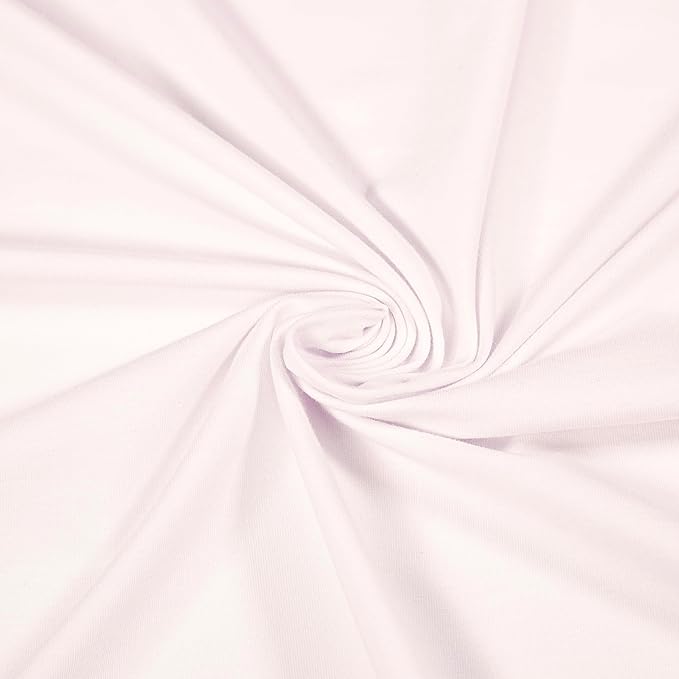 FabricLA 10oz Cotton Spandex Jersey Knit Fabric by The Yard 60" Inches Wide - Ultra Soft 4 Way Stretch Knit Fabric for Clothing