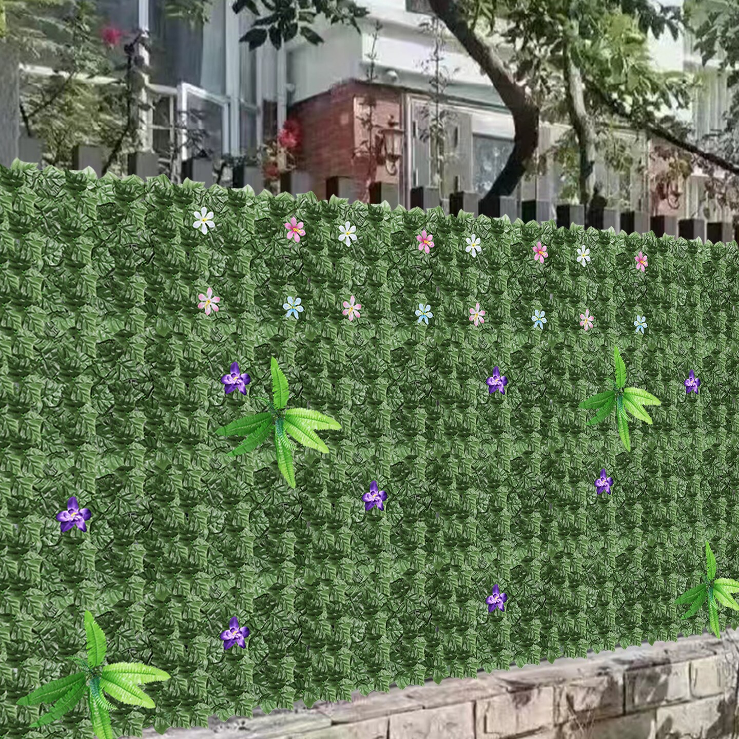 Artificial Ivy Privacy Fence Screen
