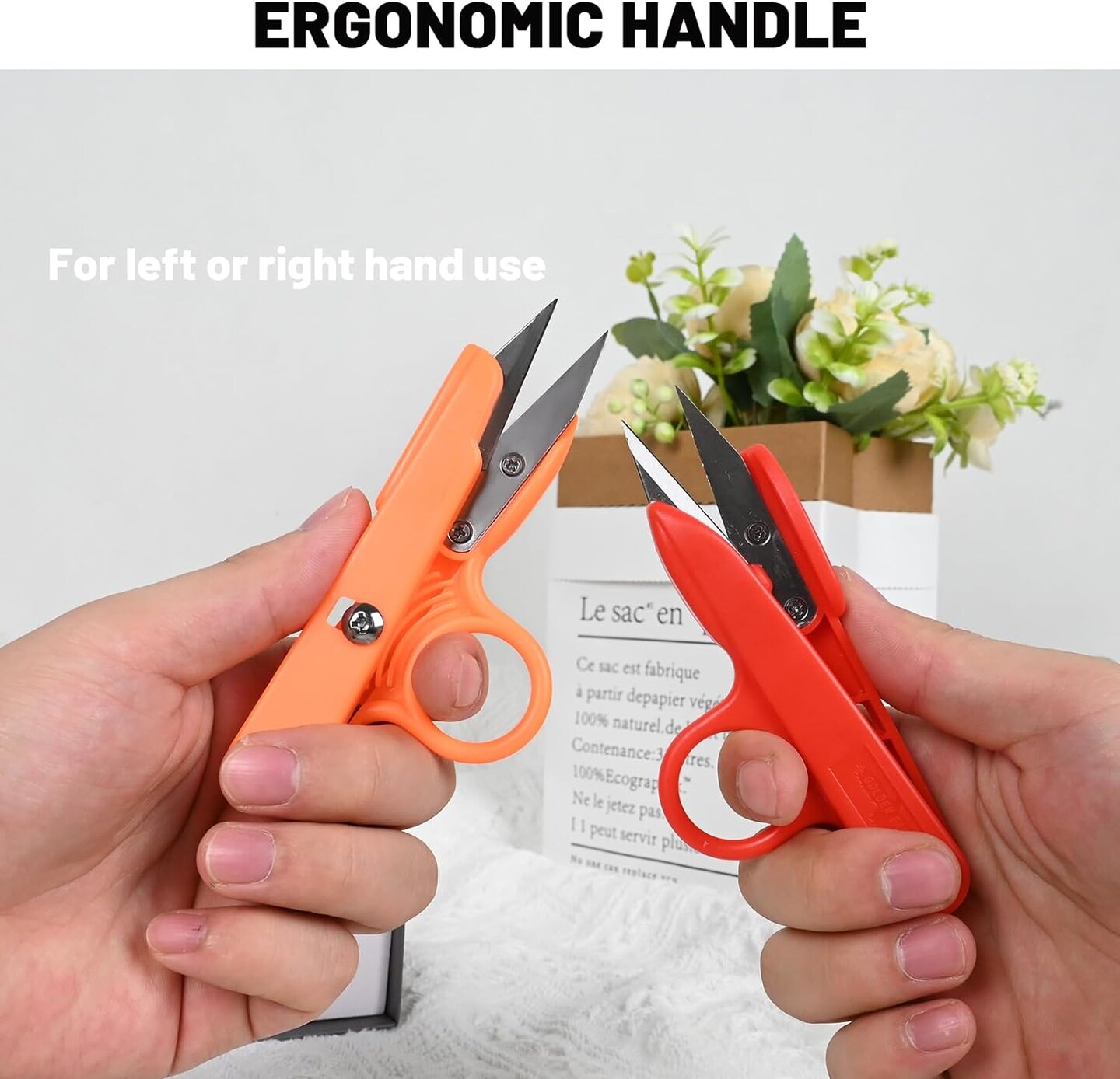 Thread Snips, Crochet Scissors Yarn Scissors Small Mini Scissors Fabric Scissors Embroidery Scissors Thread Scissors Clipper Nippers for Sewing Knitting, 12 Pack