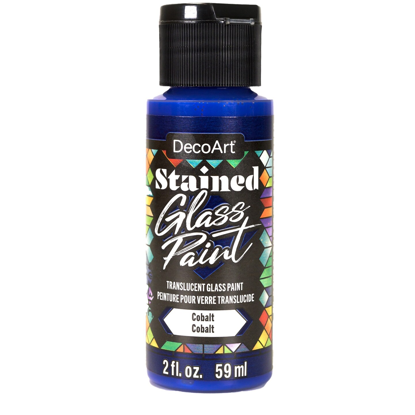 DecoArt Stained Glass Paint 2oz-Cobalt