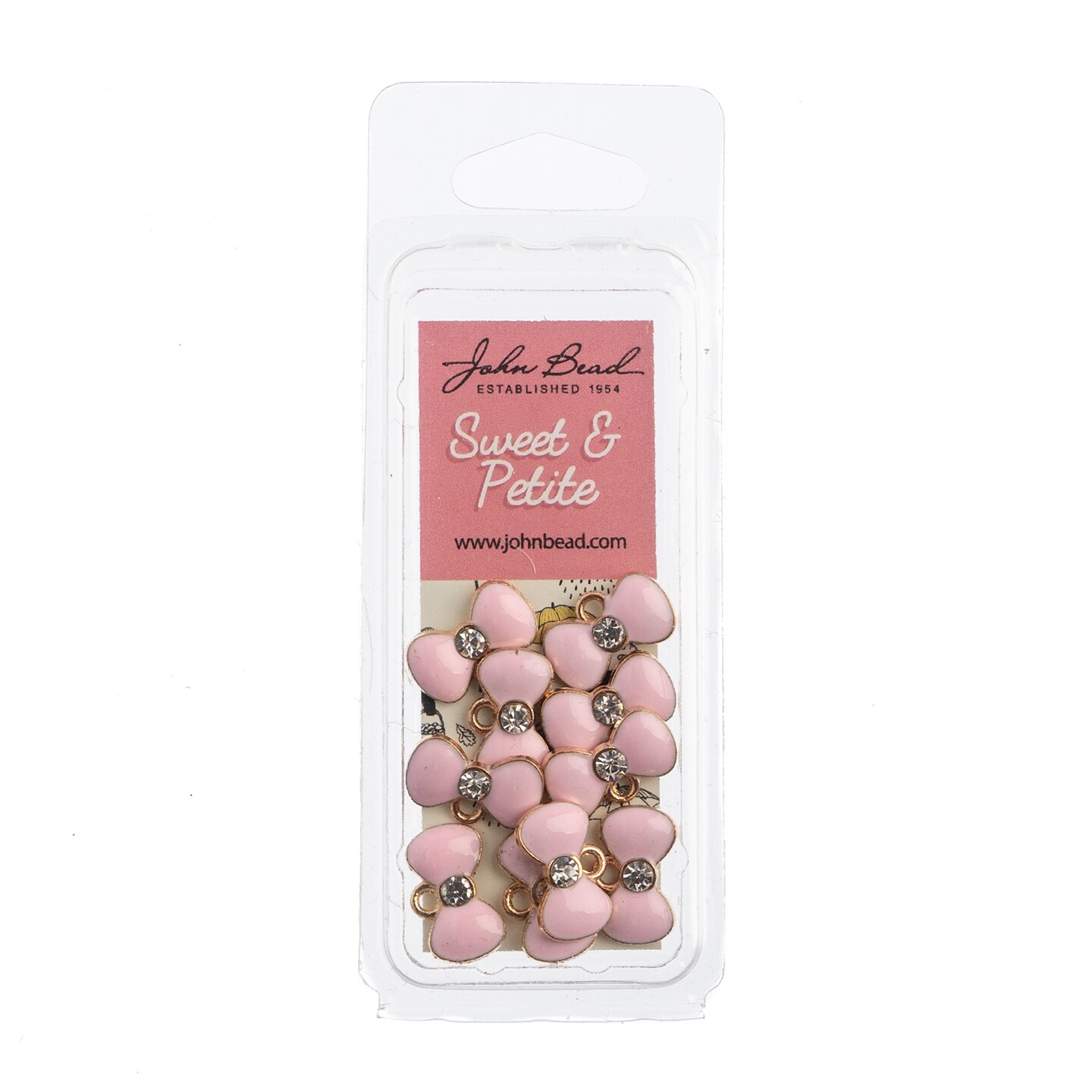 John Bead Sweet &#x26; Petite Bow Charms, 10pcs