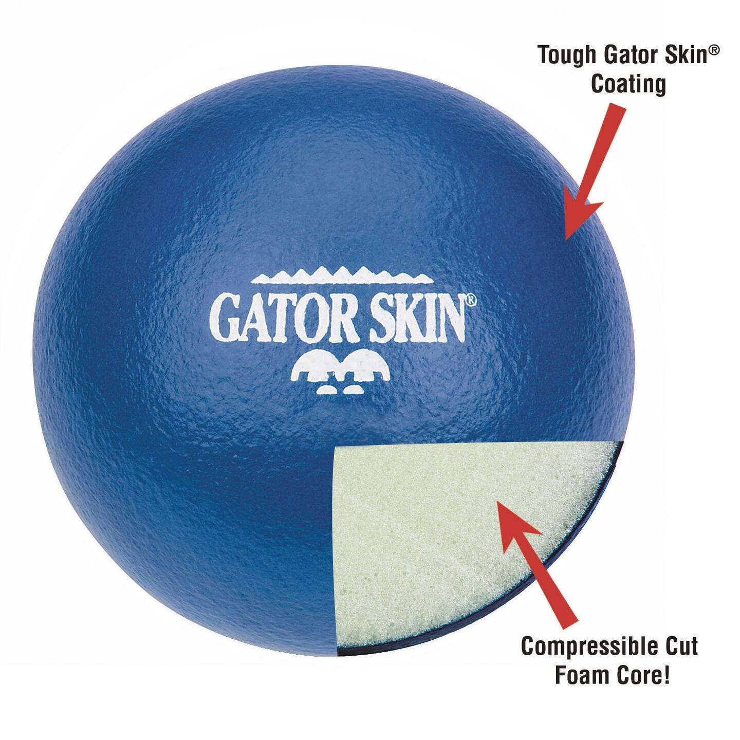S&#x26;S Worldwide Gator Skin Super 90 Balls. 3.5&#x22; PU Coated Foam Balls in 6 Colors, Soft No-Sting Balls are Great for Indoor Baseball/Softball, Floor Hockey Ball, as a Mini Dodgeball and PE. Set of 6.
