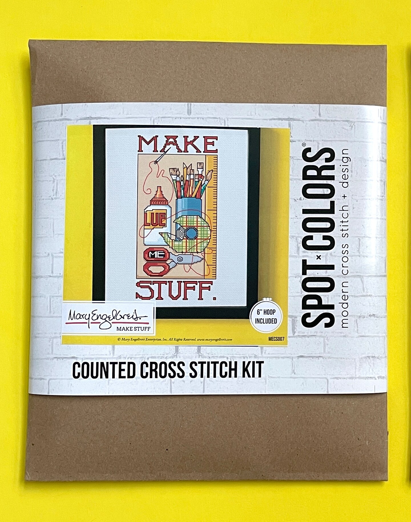 Make Stuff by Mary Engelbreit Counted Cross Stitch DIY KIT