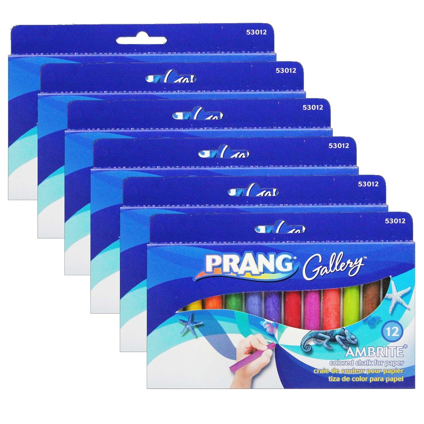 Ambrite&#x2122; Paper Chalk, 12 Per Pack, 6 Packs