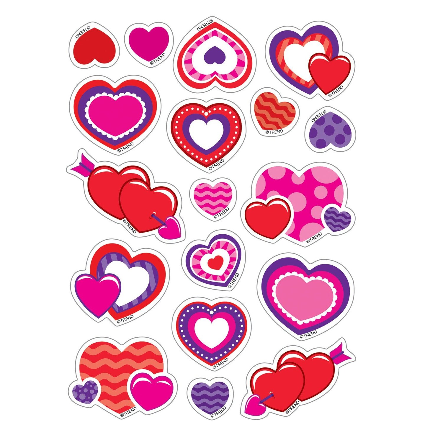 Sweet Hearts/Cherry Mixed Shapes Stinky Stickers&#xAE;, 72 Per Pack, 6 Packs