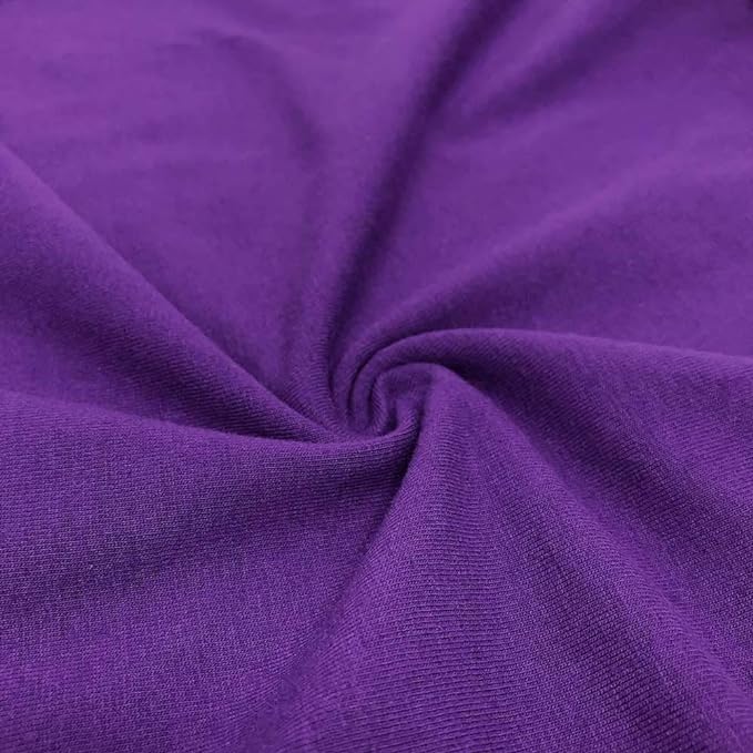 FabricLA 12oz Cotton Spandex Jersey Knit Fabric by The Yard - 60&#x22; inches Wide - Ultra Soft 4 Way Stretch Knit Fabric for Clothing