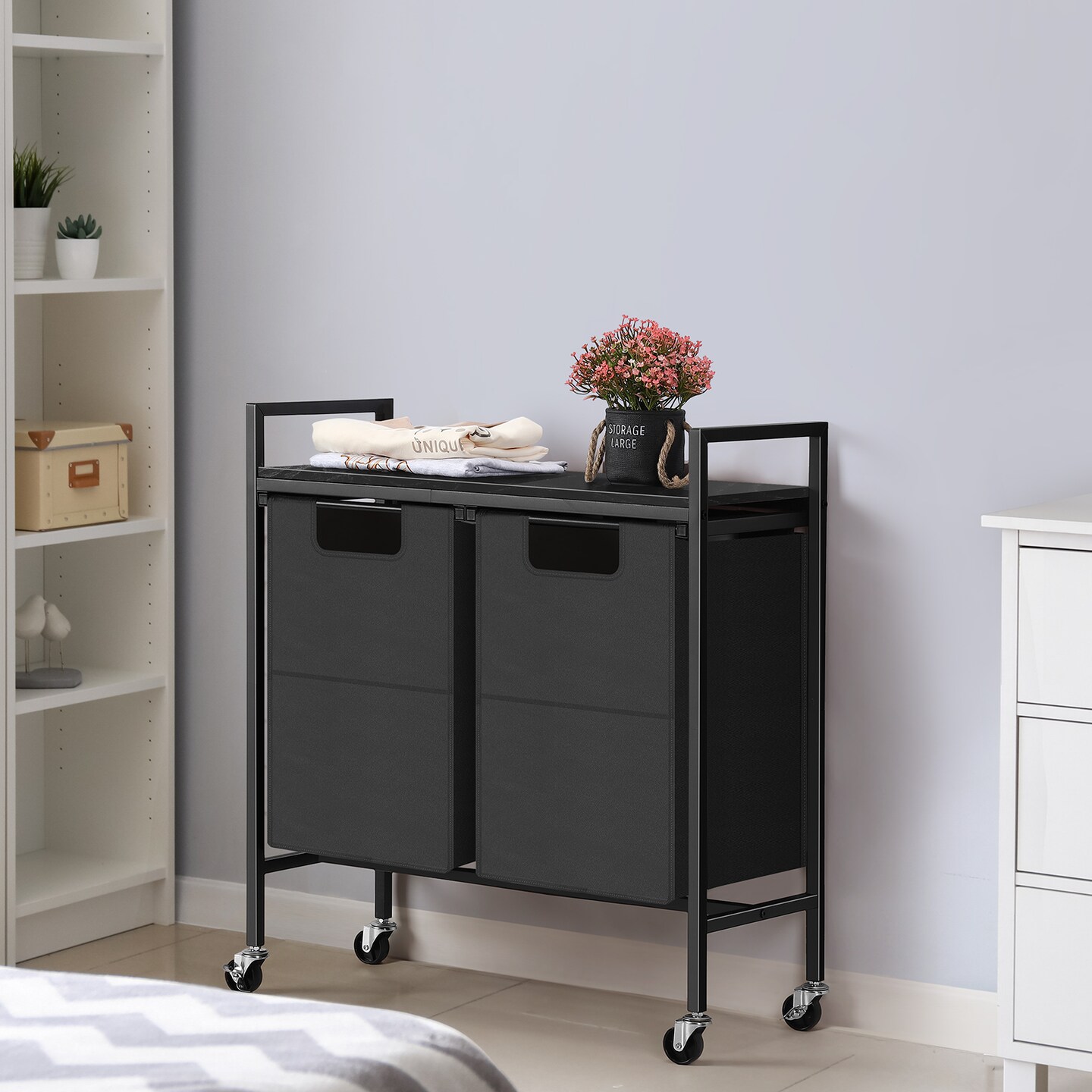 Double Laundry Hamper Laundry Basket
