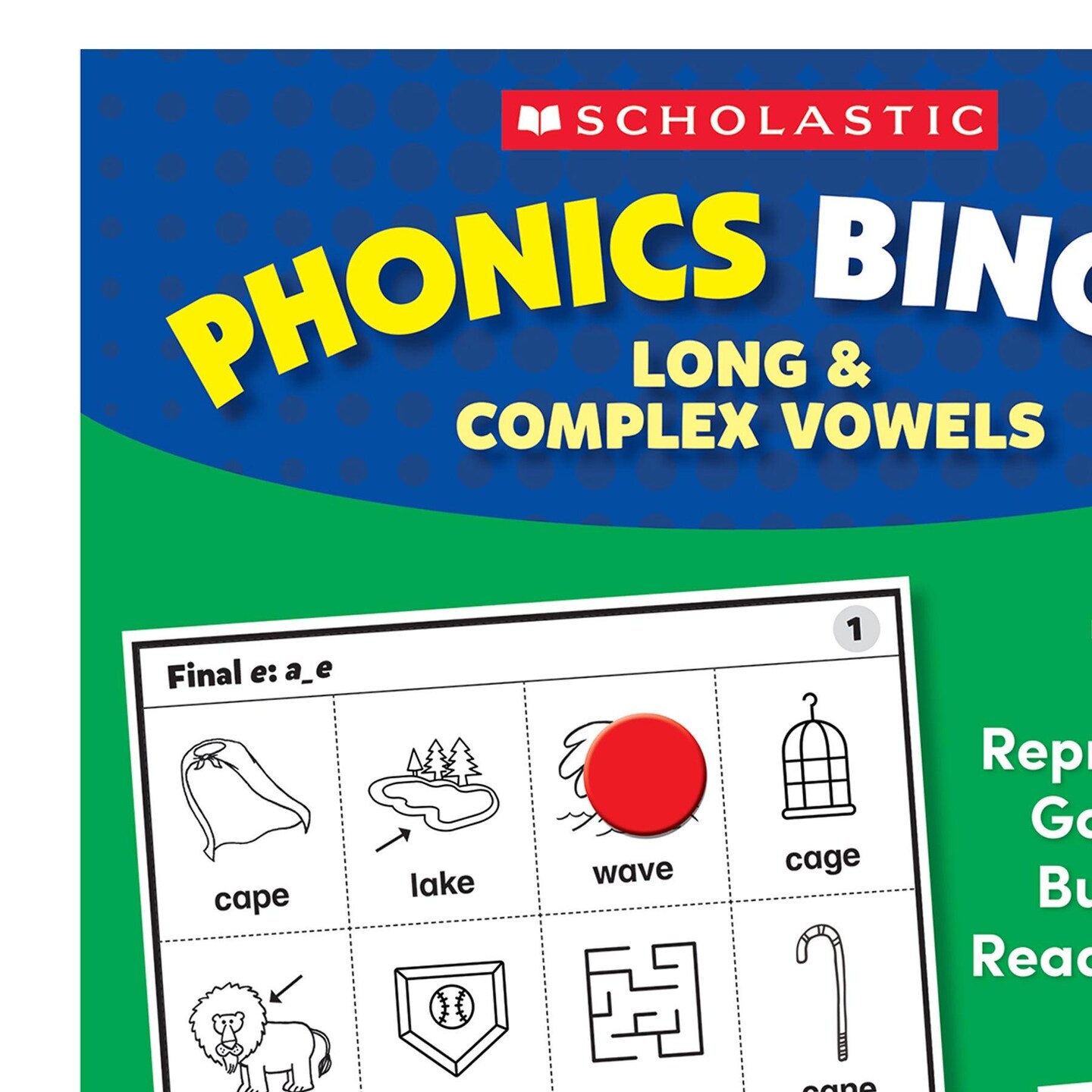 Phonics Bingo: Long &#x26; Complex Vowels Activity Book