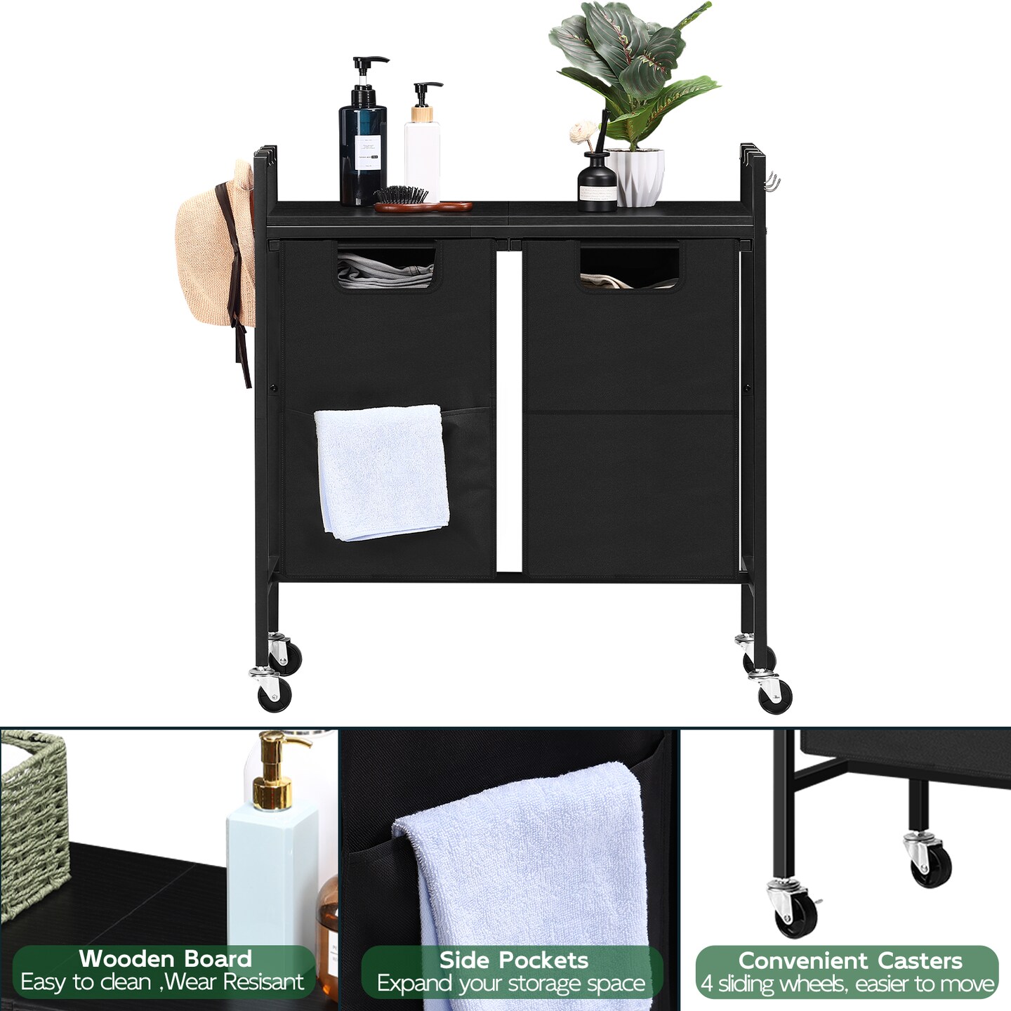 Double Laundry Hamper Laundry Basket