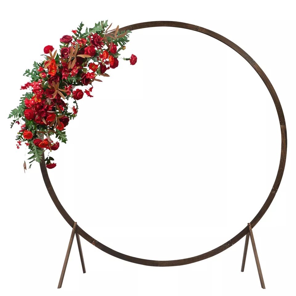 7.2ft Round Wedding Arch Flower Stand Backdrop Decor