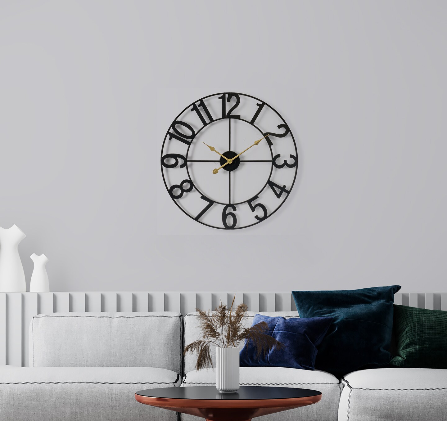 Sorbus Large Wall Clock for Living Room Decor - Numeral Wall Clock for Kitchen - 16-inch Wall Clock Decorative