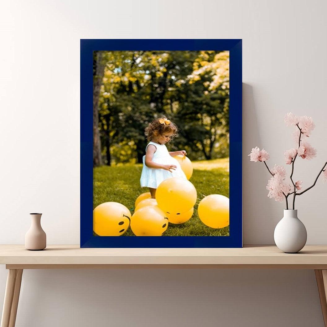 Modern Blue Picture Frame Gallery Wall Hanging