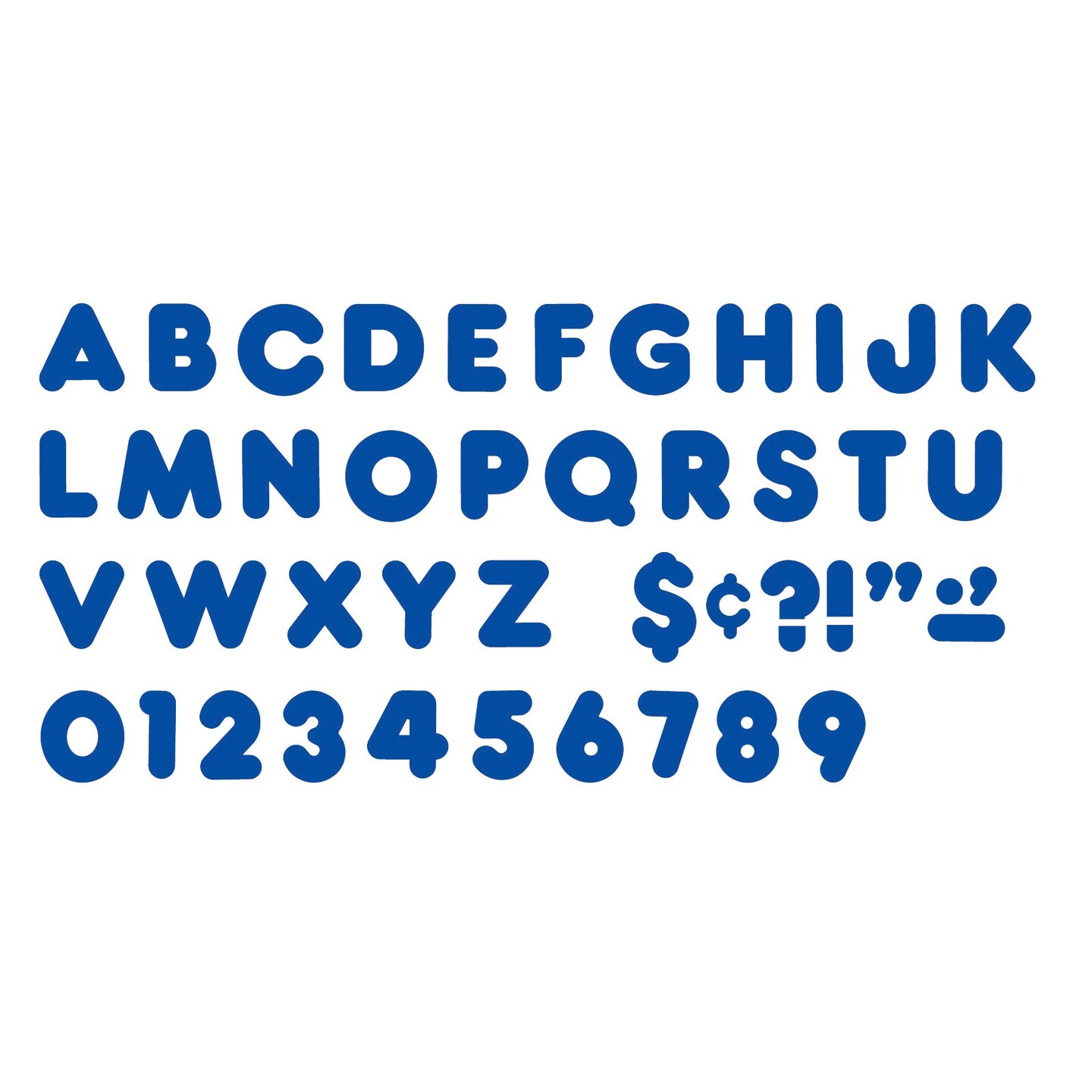 Royal Blue 4&#x22; Casual Uppercase Ready Letters&#xAE;, 6 Packs