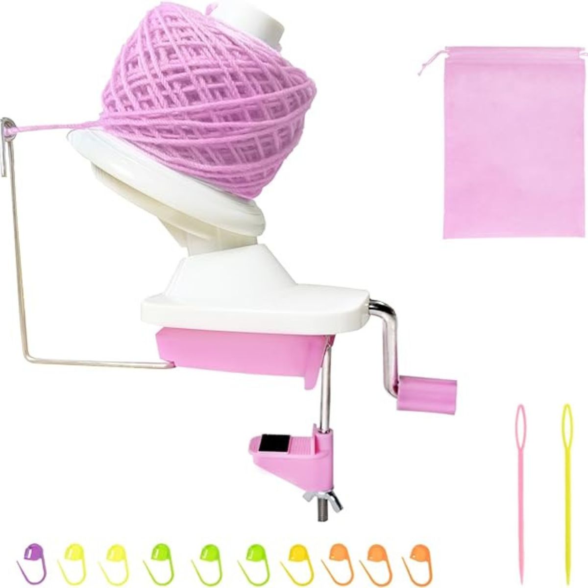 Attractive Yarn Ball Winder with Marking Button and Needle