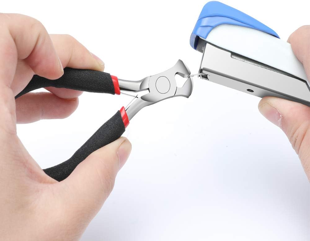End Cutting Pliers for Jewelry Making, Nail Puller Tool for Carpenter, End Nippers for Zipper Install Stops, Wire Cutting