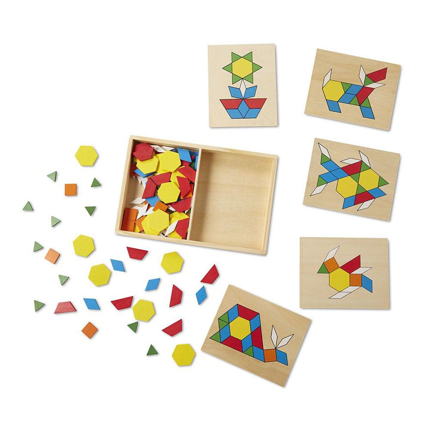 Wooden Pattern Blocks &#x26; Boards