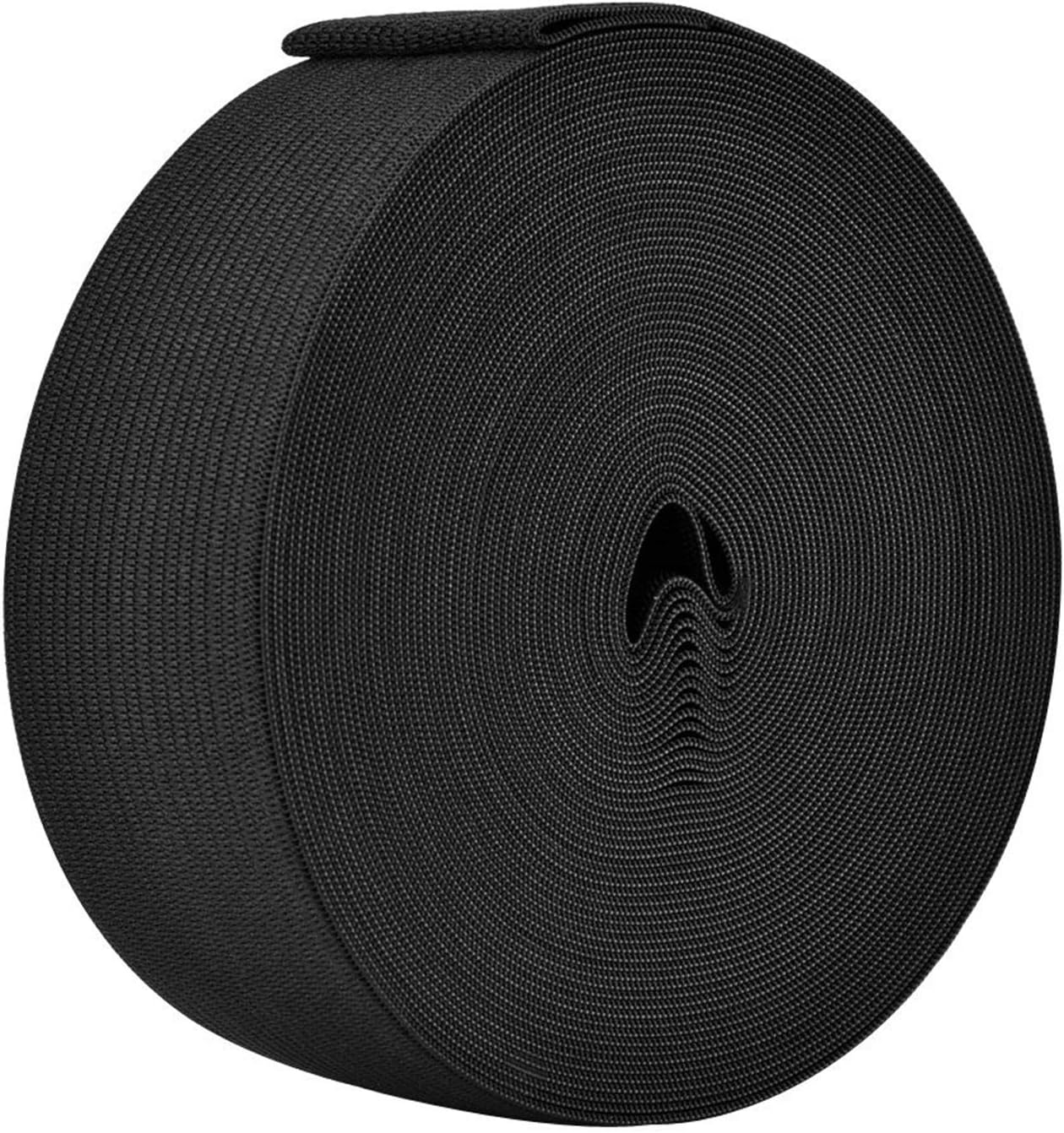 Elastic Spool (1.5 Inch x 11 Yard, Black)