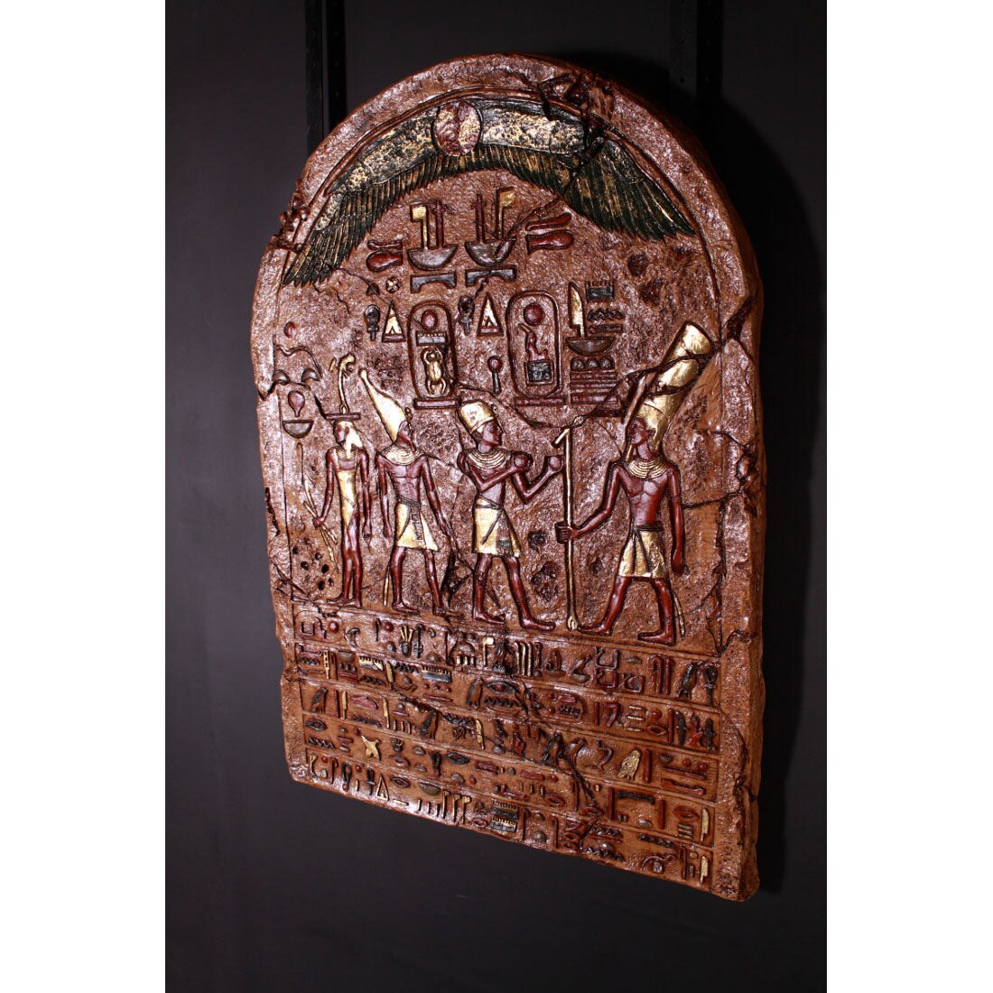 Egyptian Hieroglyphic Plaque Life Size Statue