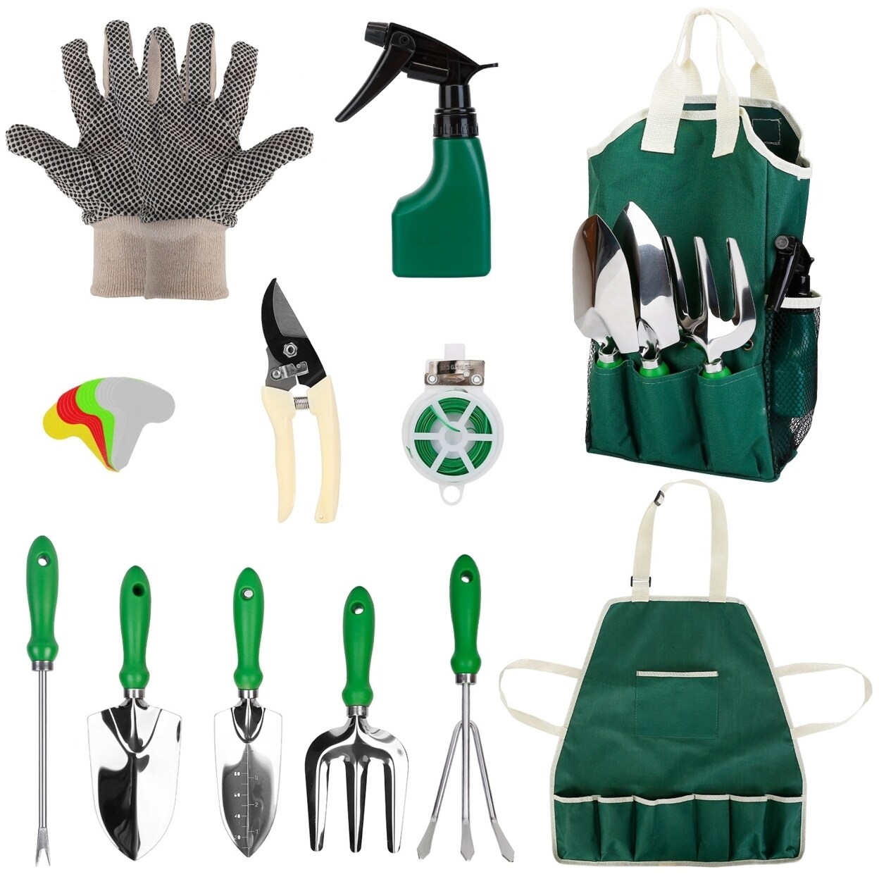 Global Phoenix Garden Tool Set 30Pcs Stainless Steel Hand Tools Kit