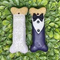 Bride and Groom Dog Treat